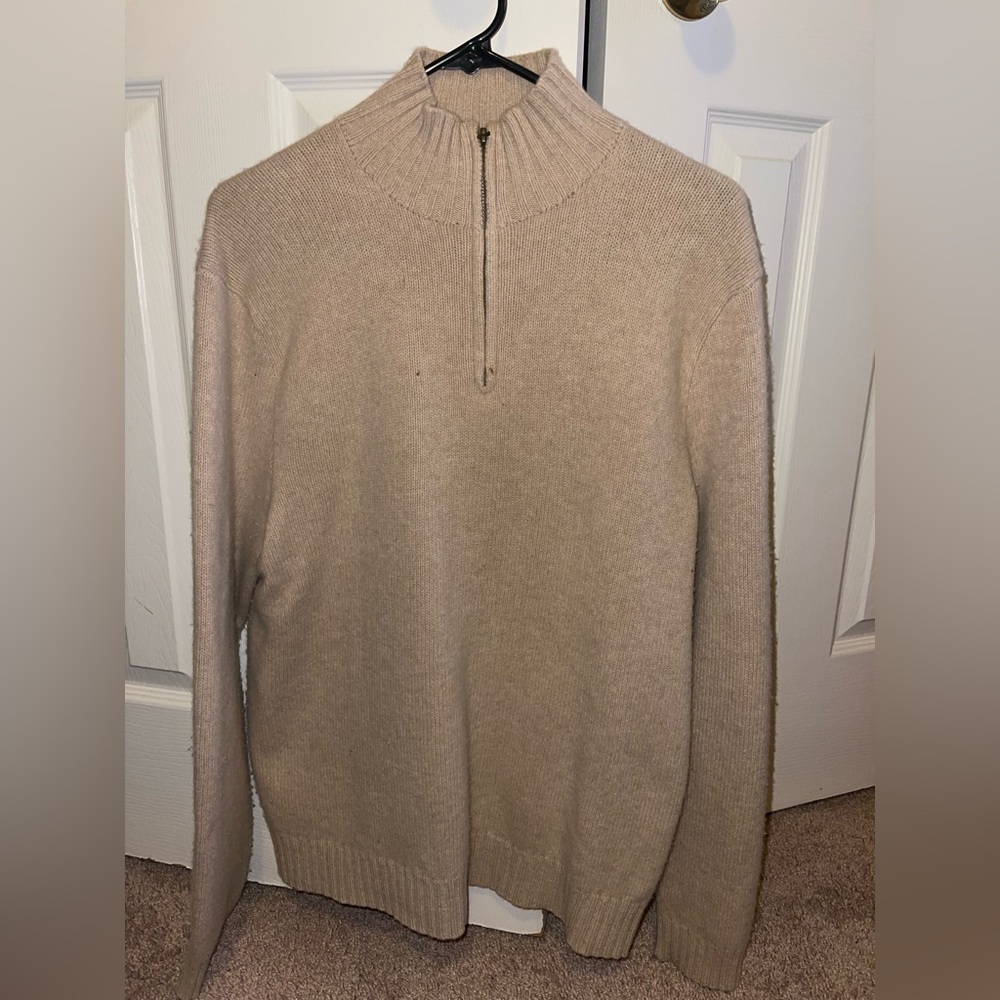 Polo by Ralph Lauren Men's Beige Half-zip sweater